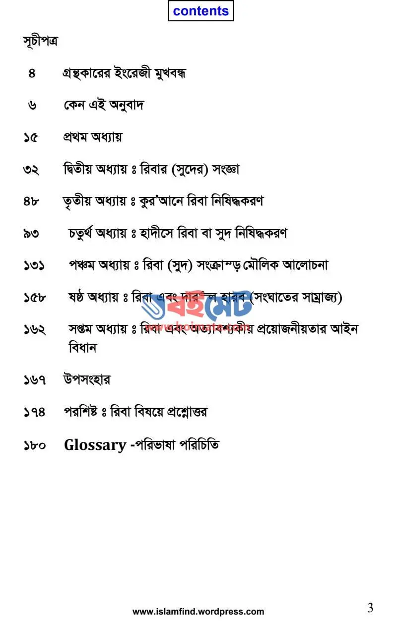 কুরআন সুন্নাহয় সুদ নিষিদ্ধকরণ PDF (Quran O Sunnahy Sud Nishiddokoron) - ১