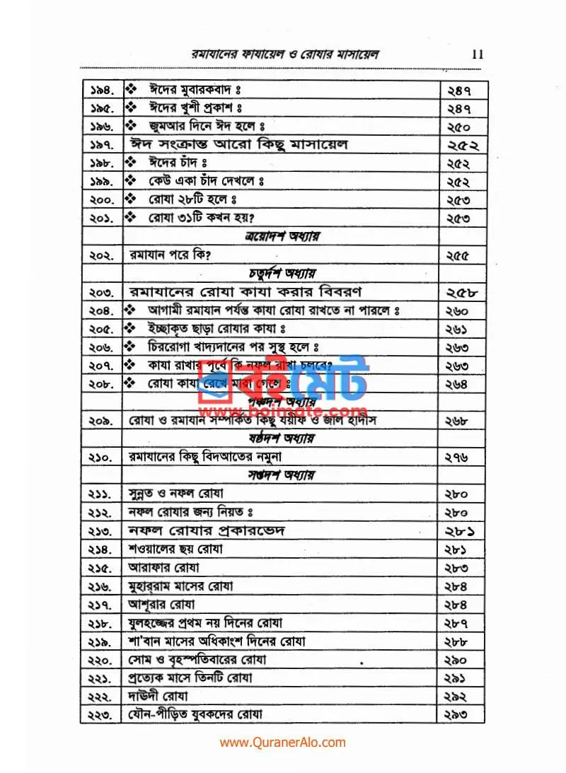 রামাযানের ফাযায়েল ও রোযার মাসায়েল PDF (Romjaner Fazayel O Rojar Masayel) - ৪