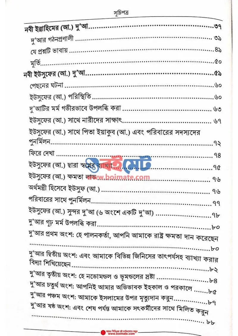 নবীদের দুআ PDF (Nobider Dua) - ২