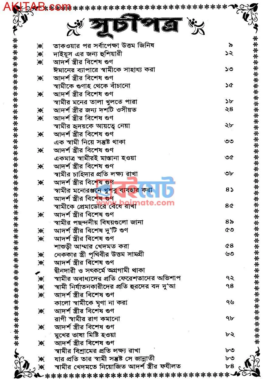 আদর্শ স্ত্রীর পথ ও পাথেয় PDF (Adorsho Stir Poth O Patheyo ) - ১ আদর্শ স্ত্রীর পথ ও পাথেয় PDF (Adorsho Stir Poth O Patheyo ) - ১
