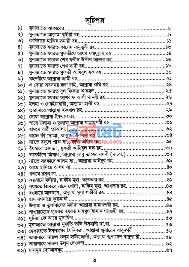 আল্লাহ ওয়ালাদের মকবূল মুনাজাত ও তারানা PDF (Allah Walader Mokbul Munajat O Tarana) - ১