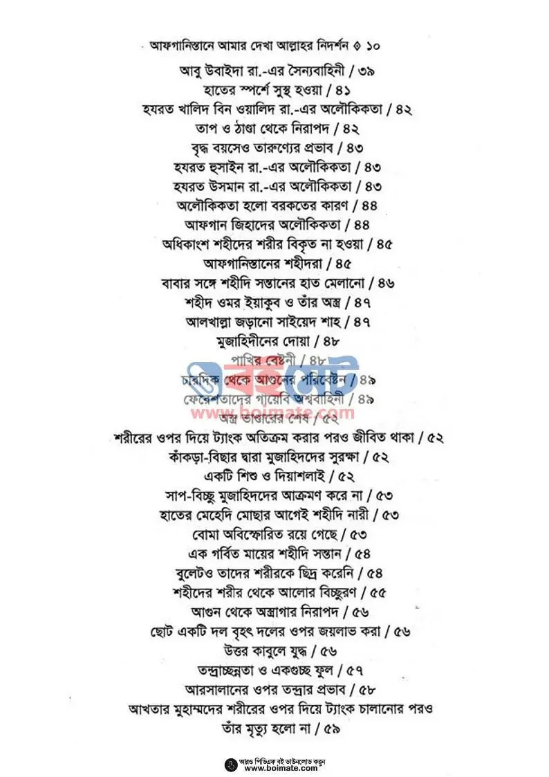আফগানিস্তানে আমার দেখা আল্লাহর নিদর্শন PDF (Afganistane Amar Dekha Allahr Nidorshon) - ২