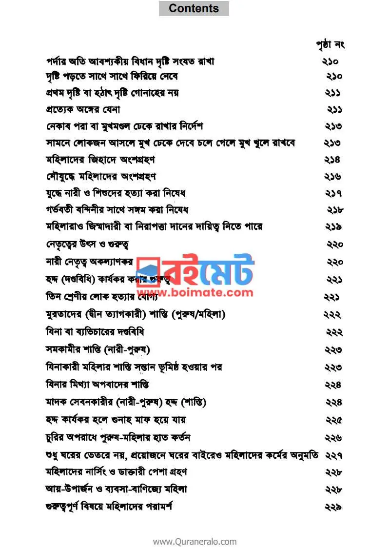 মহিলা বিষয়ক হাদীস সংকলন PDF (Mohila Bishoyok Hadis Songkolon) - ৪