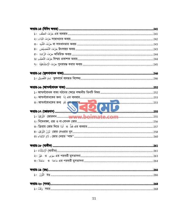 আল-কুরআনের ভাষা PDF (Al-Quraner Vasha) - সূচিপত্র ৩